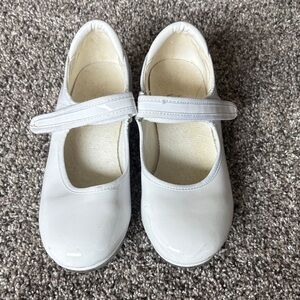 Girls white tap shoes
